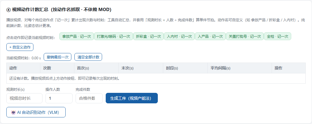 视频动作计数汇总截图